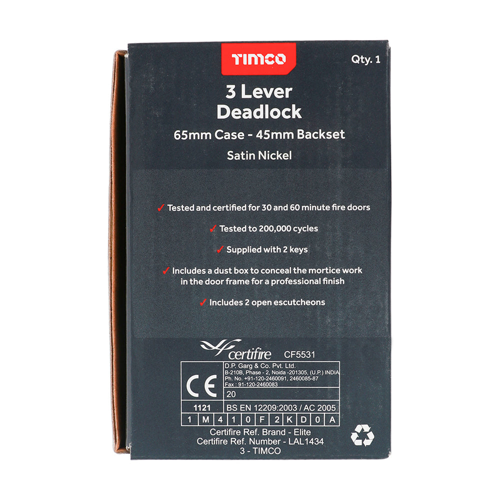 TIMCO 3 Lever Deadlock