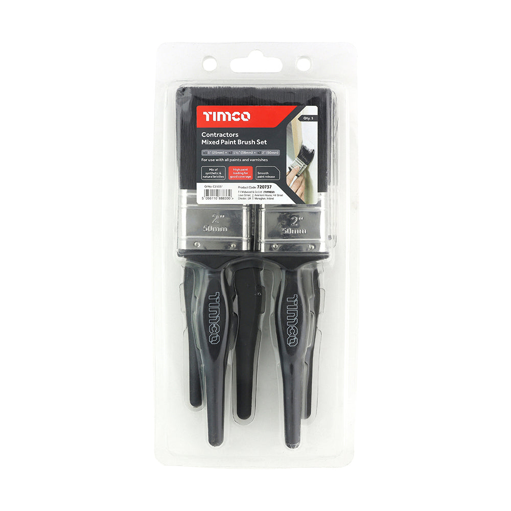 TIMCO Contractors Paint Brush Set
