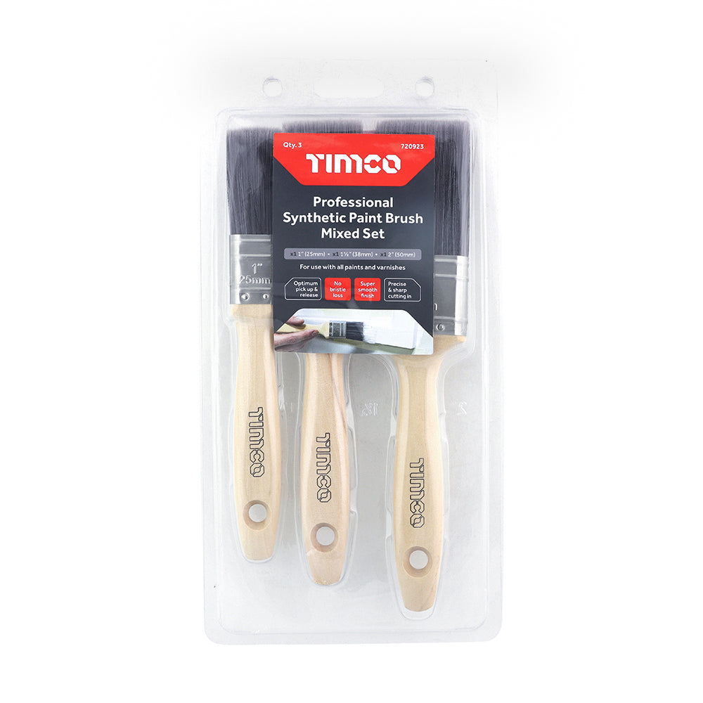TIMCO Pro Synth Paint Brush Set