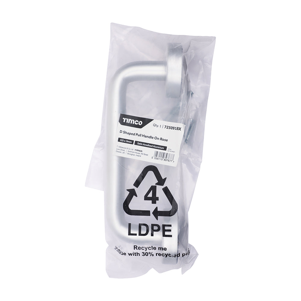 TIMCO DShape Pull Handle On Rose SAA