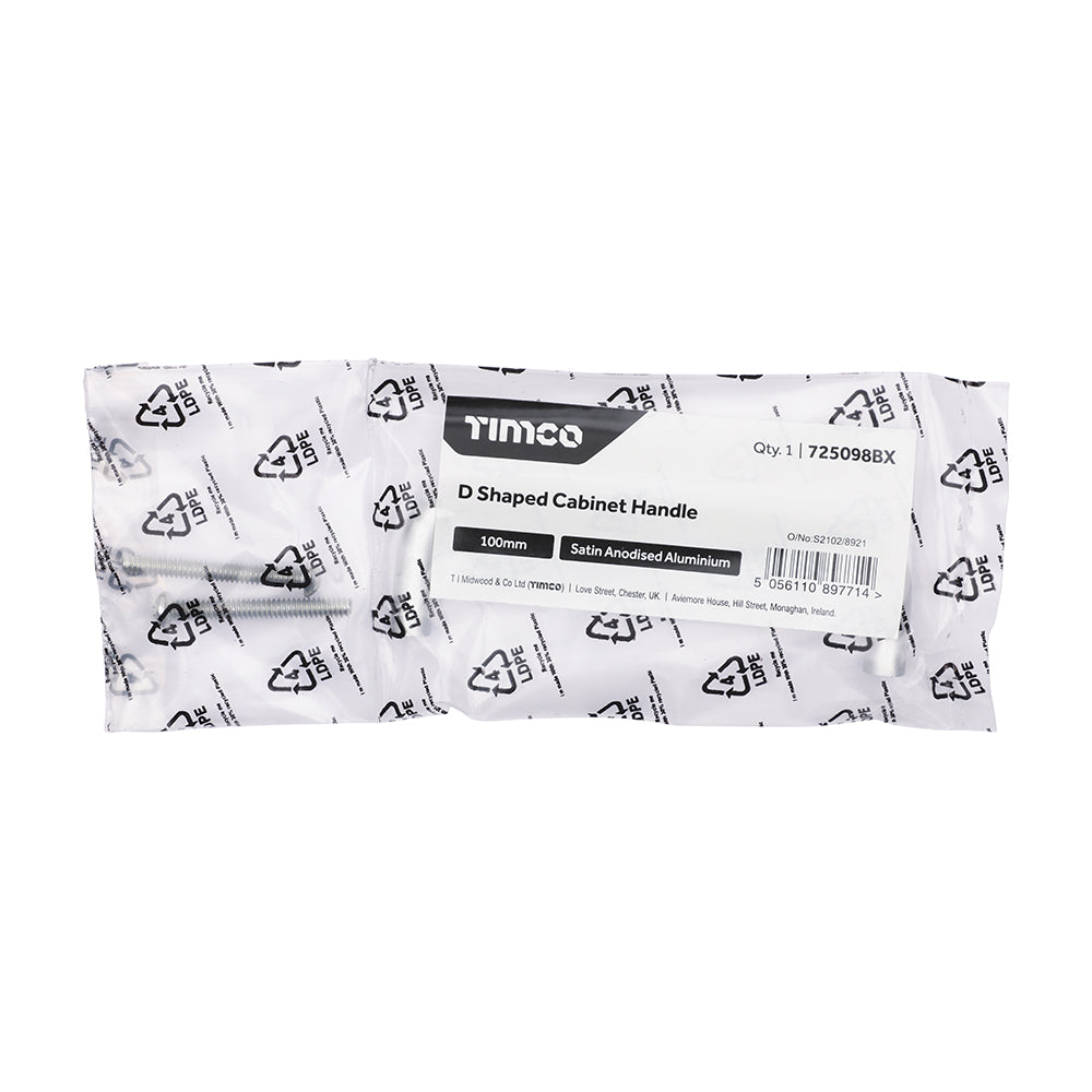 TIMCO DShape Cabinet Handle SAA