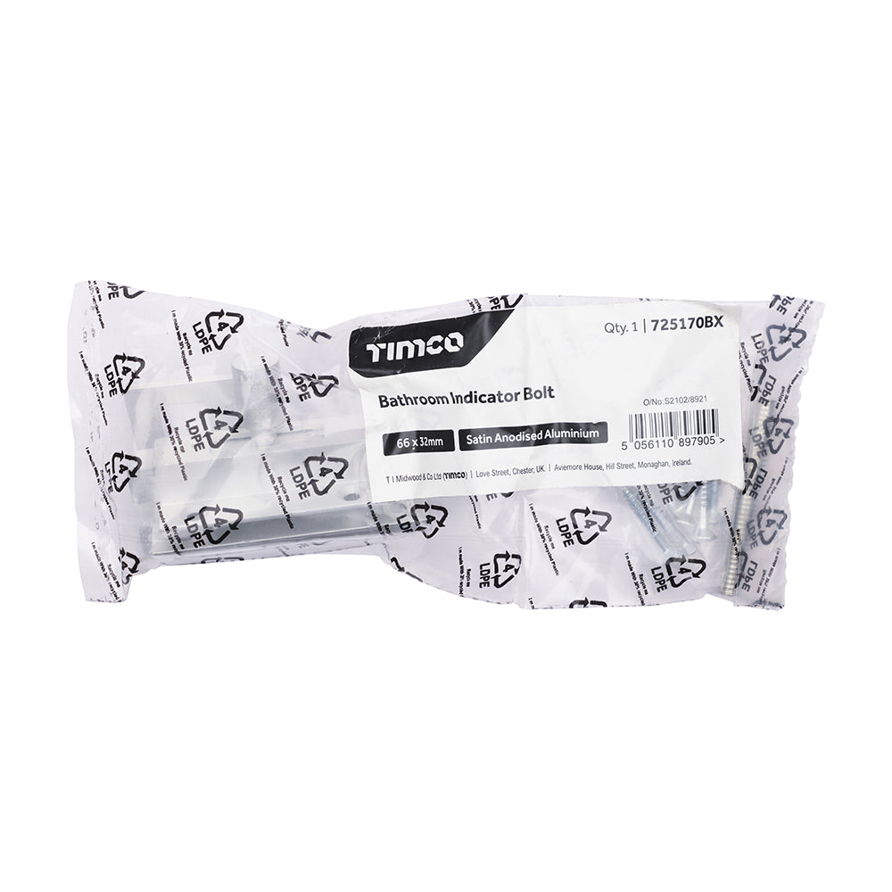 TIMCO Bathroom Indicator Bolt SAA