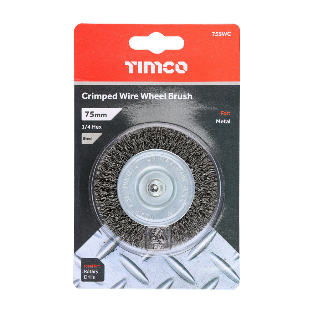 TIMCO Drill Crimp Wire Wheel Brush
