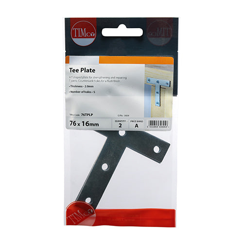 TIMCO Tee Plate - BZP