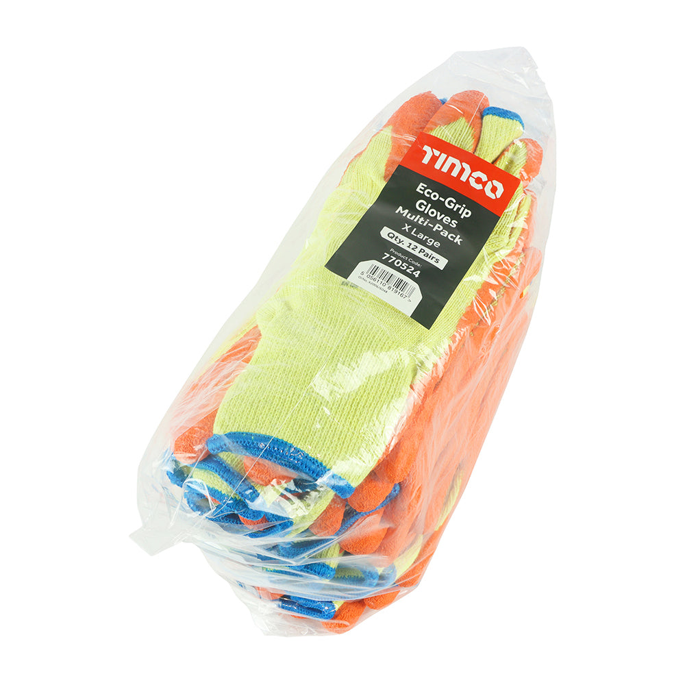 TIMCO Eco Glove Latex Crinkle Bulk