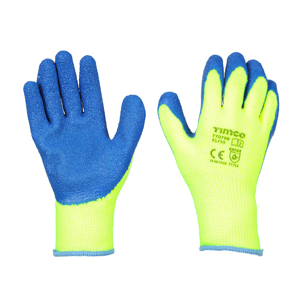 TIMCO Warm Grip Glove Latex Crinkle