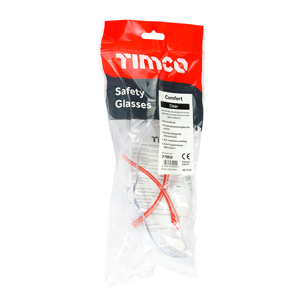 TIMCO Comfort Safety Glasses Clear