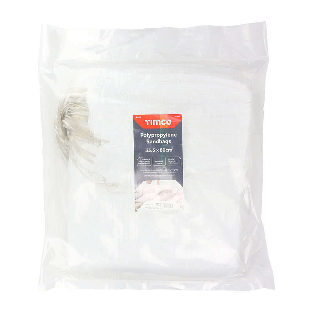 TIMCO PP Sandbags White