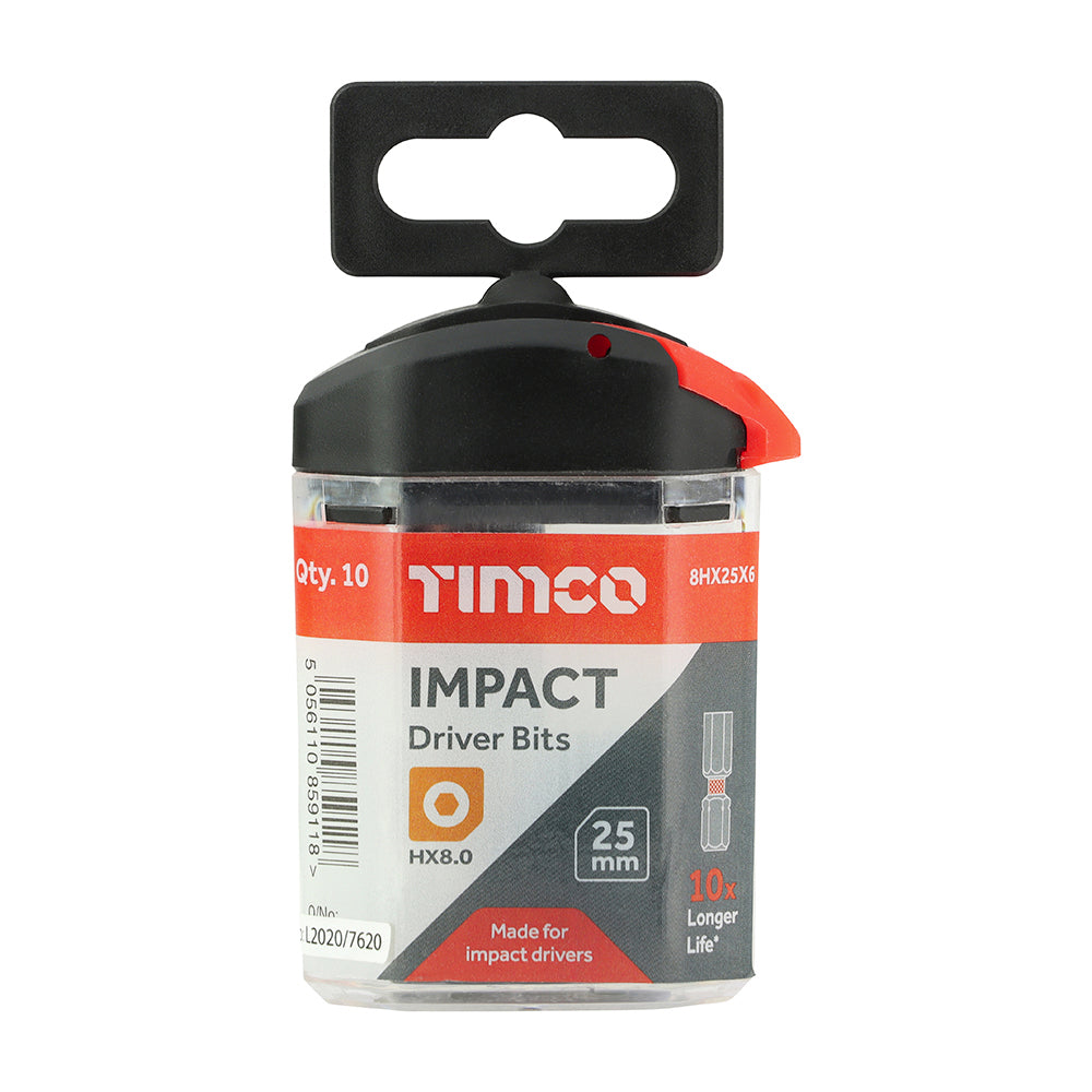 TIMCO Impact 25mm Hex Bits