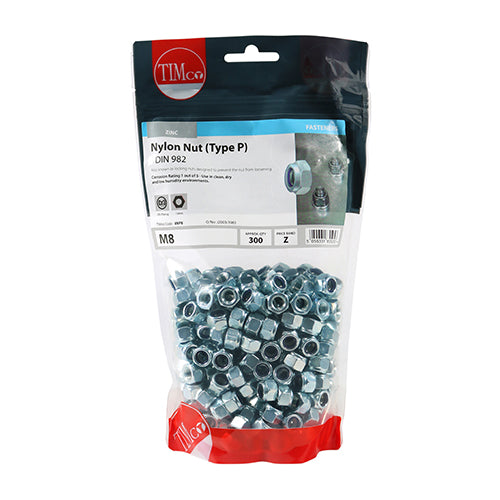TIMCO Nylon Nut Type P DIN 982 BZP