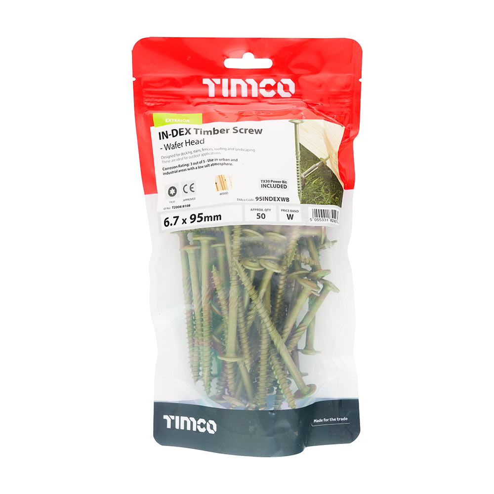 TIMCO Wafer Head Timber Screw - Green