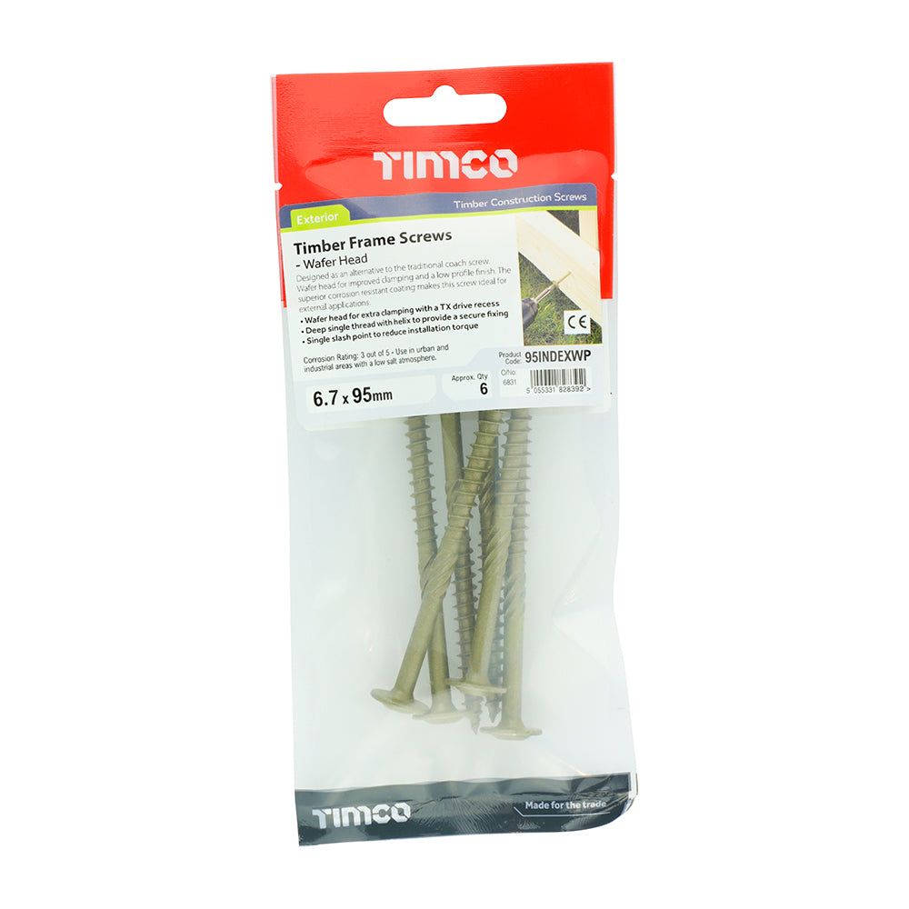 TIMCO Wafer Head Timber Screw - Green