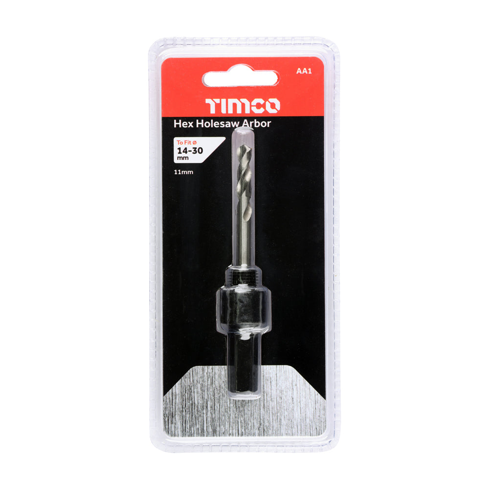 TIMCO Holesaw Arbor Hex 11mm