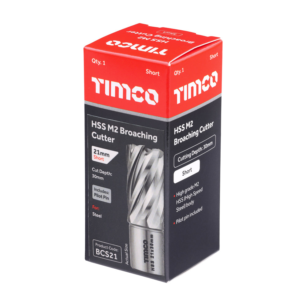 TIMCO Broaching Cutter HSS M2 Short