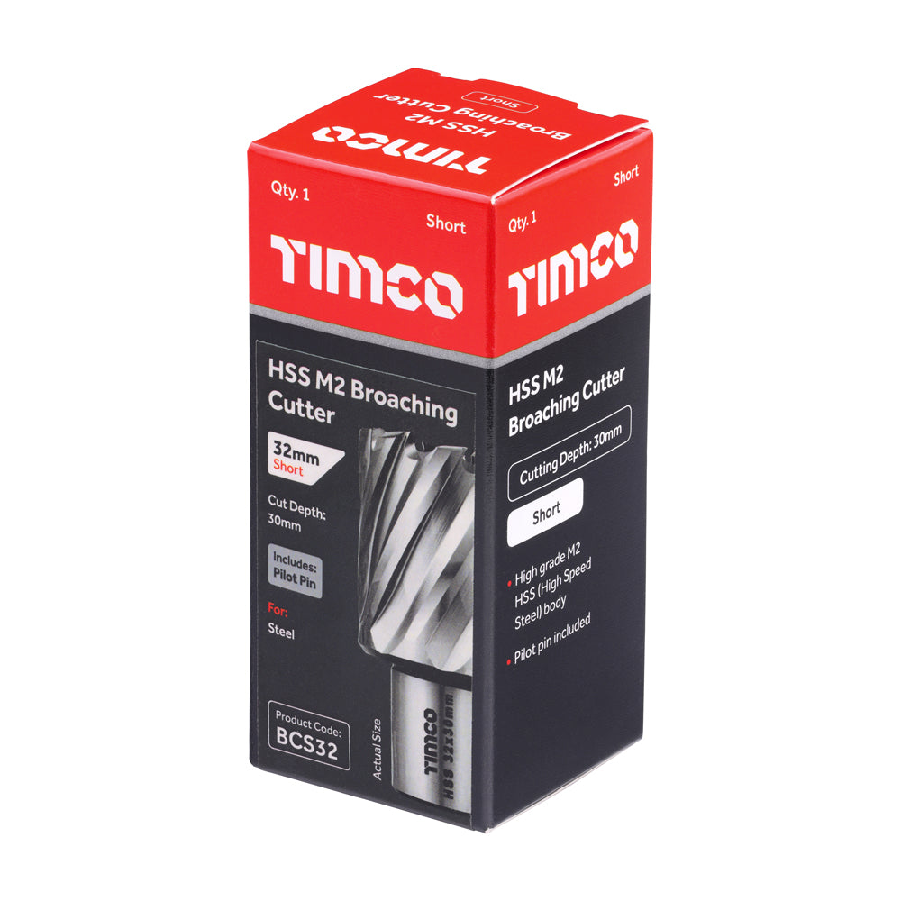 TIMCO Broaching Cutter HSS M2 Short
