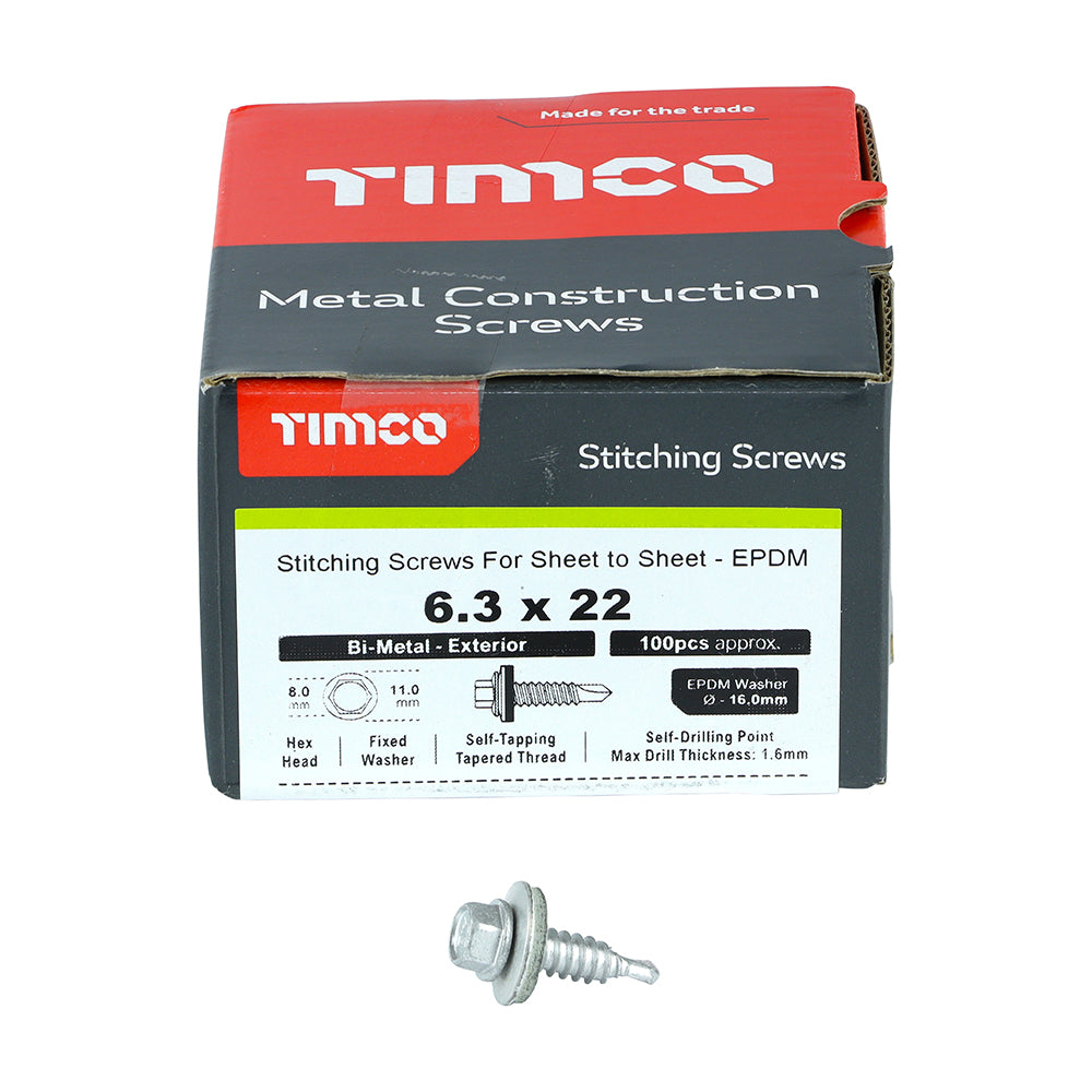 TIMCO Stitch Screw HEX W16 No1 BIMET
