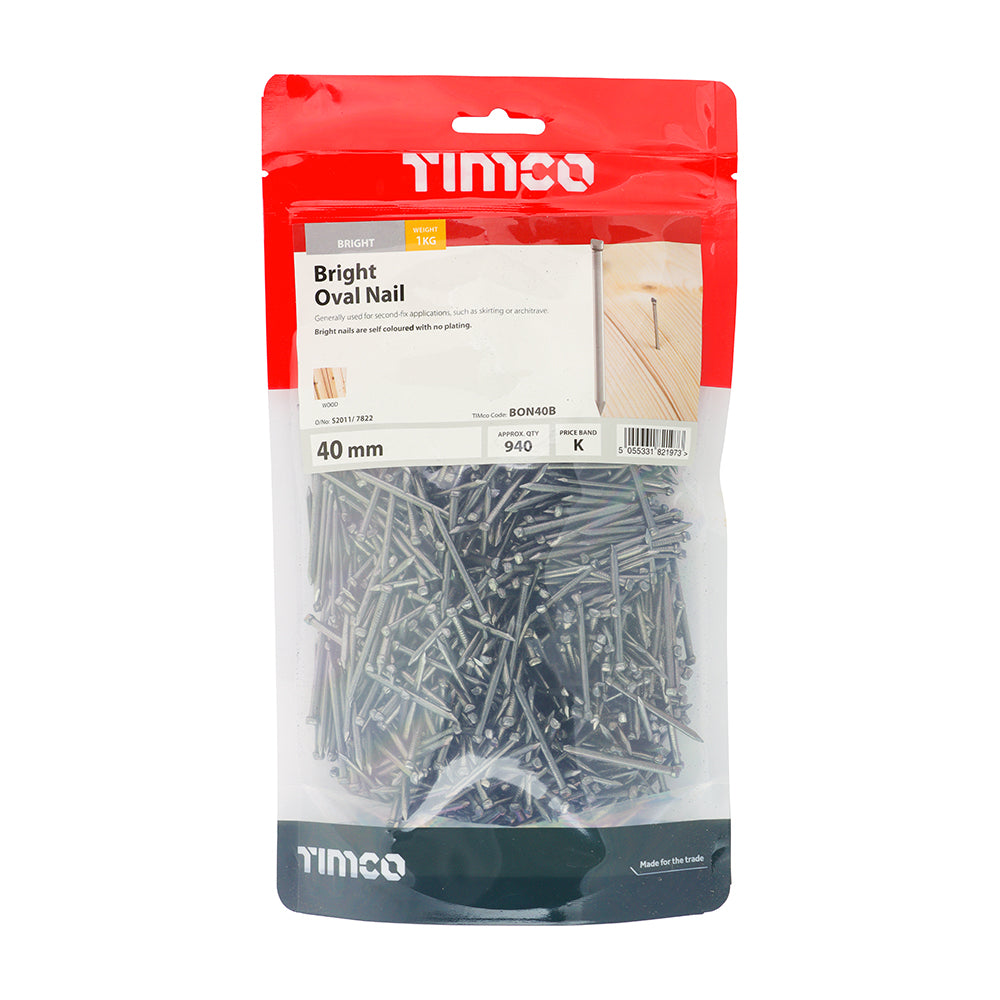 TIMCO Oval Nail - Bright
