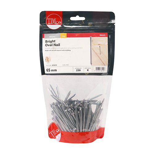 TIMCO Oval Nail - Bright
