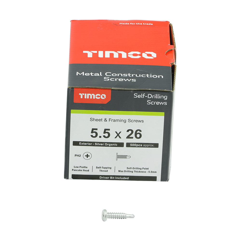 TIMCO LowPancake Scrw PH2 SDRILL EXT