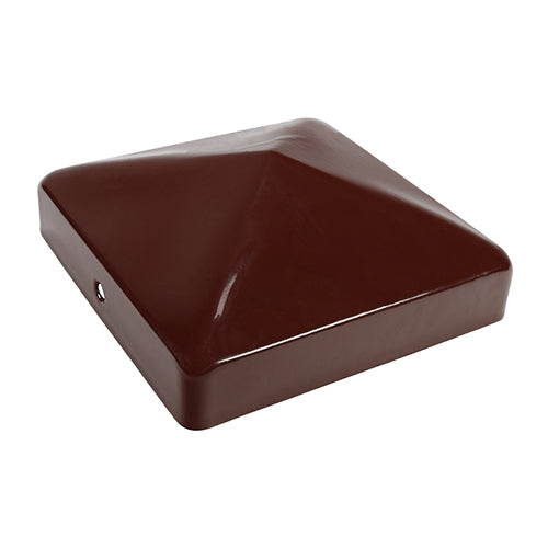 TIMCO Pyramid Post Cap - Oxide Red Powder Coated / 50mm