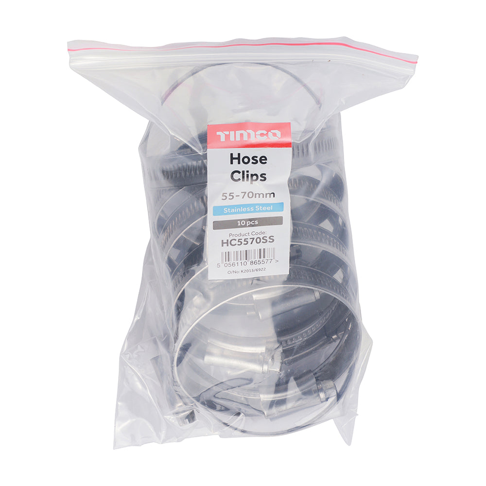 TIMCO Hose Clips - Stainless Steel