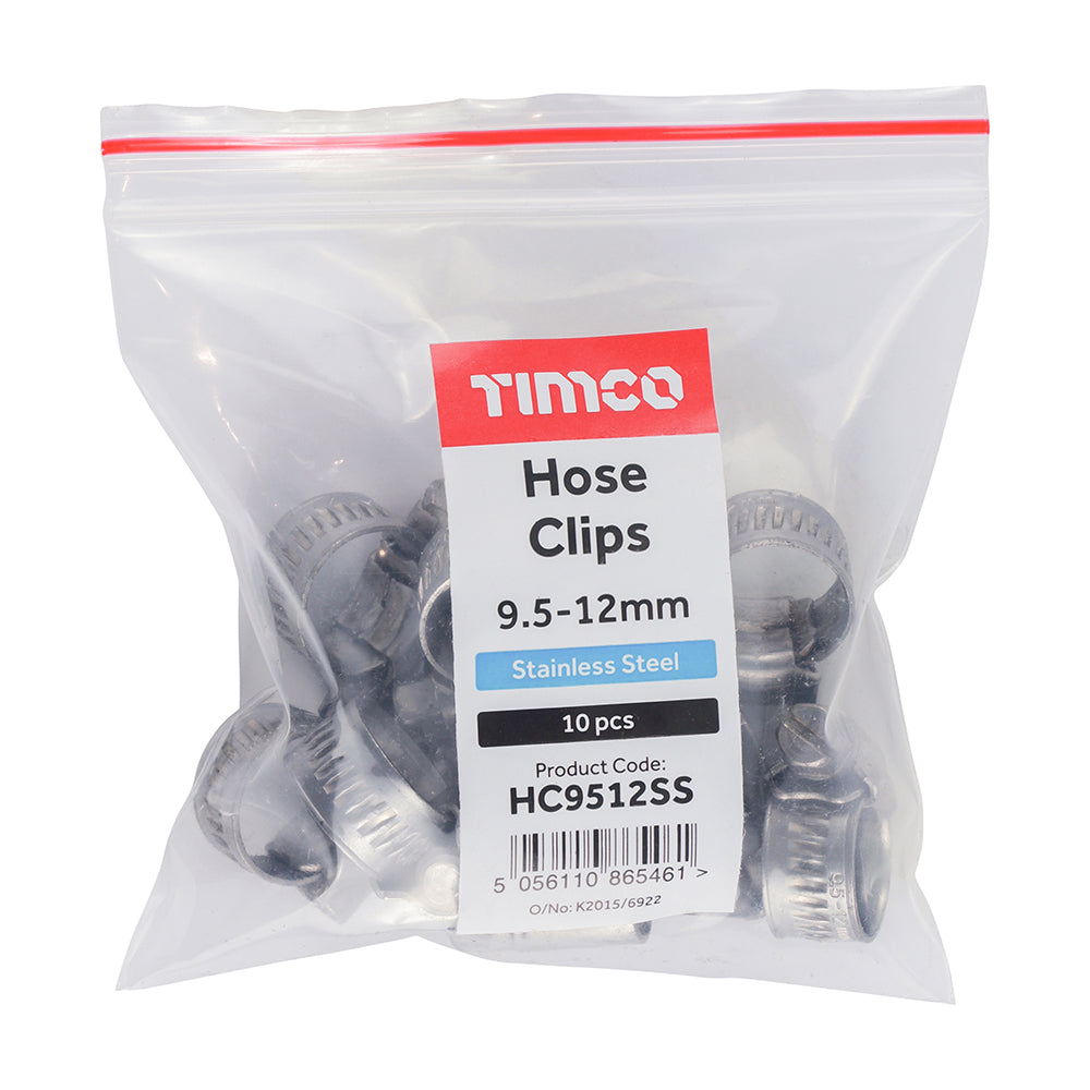 TIMCO Hose Clips - Stainless Steel