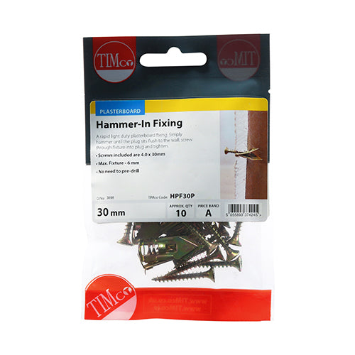 TIMCO Hammer-In Plasterboard Fixing