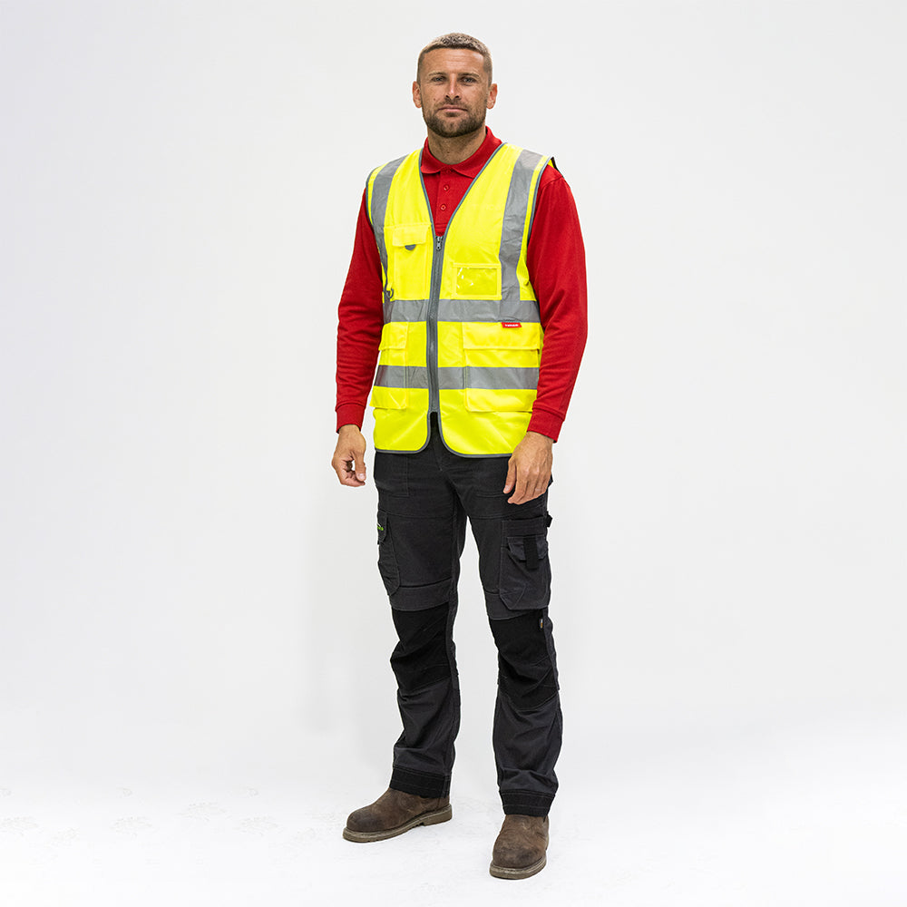 TIMCO Hi-Vis Executive Vest Yellow