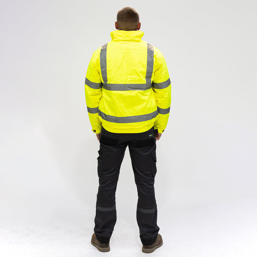 TIMCO Hi-Vis Bomber Jacket Yellow