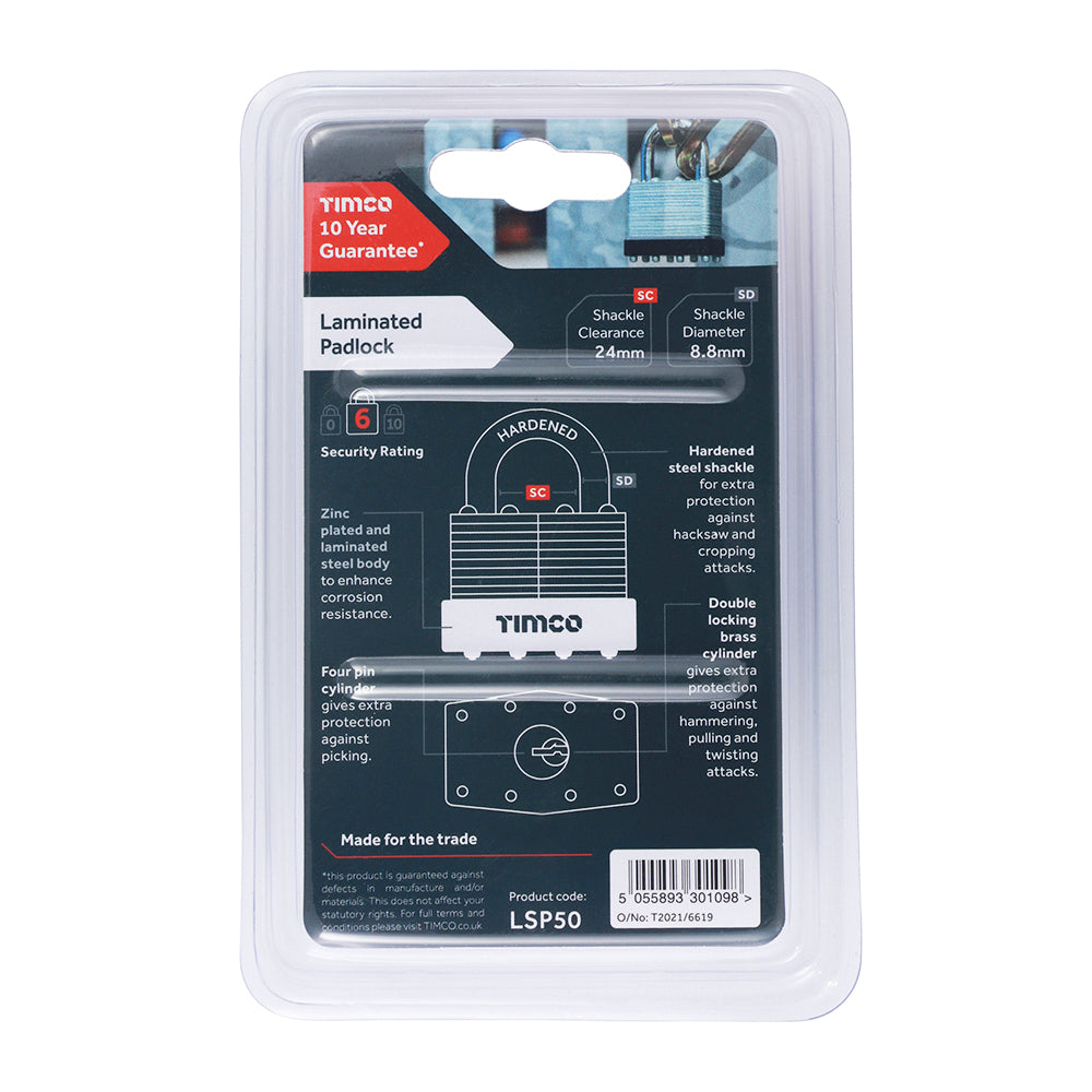 TIMCO Laminated Padlock