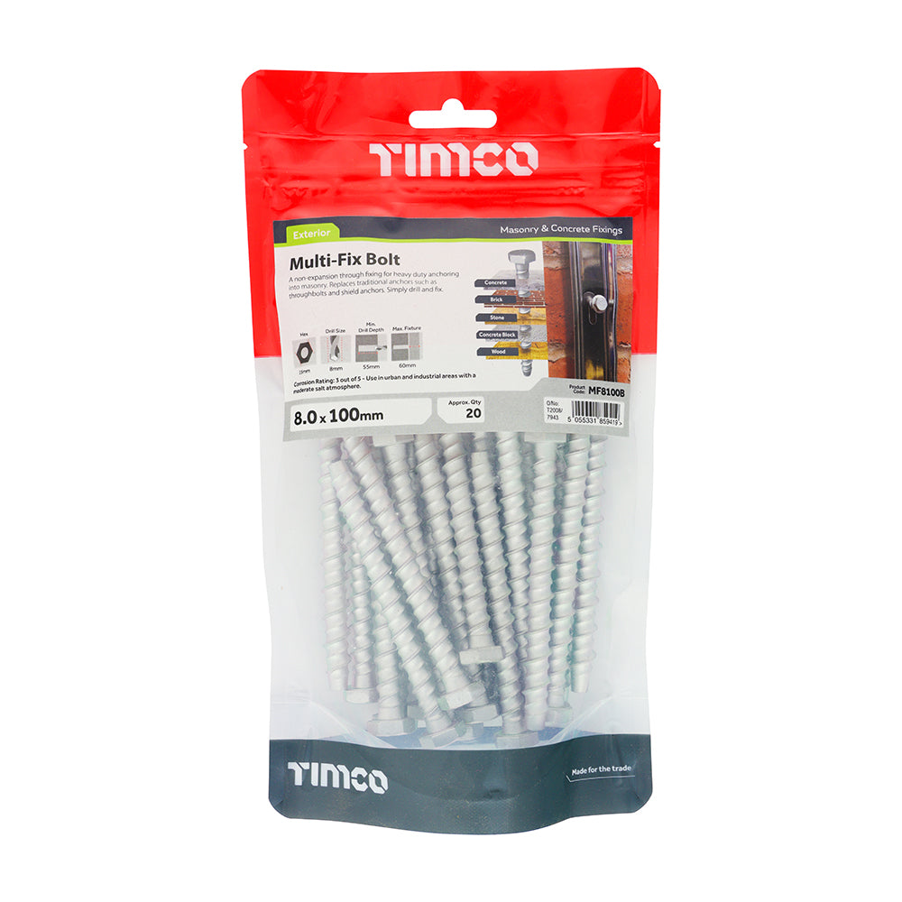 TIMCO Multi-Fix Bolt Hex Head