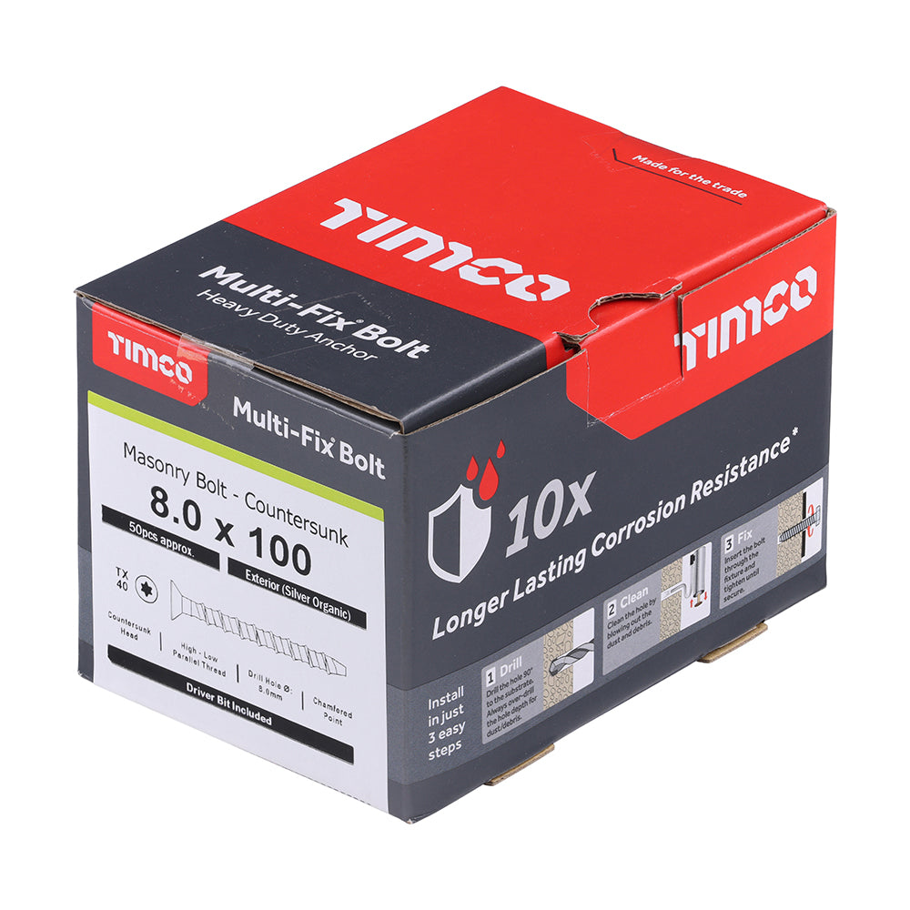 TIMCO Multi-Fix Bolt CSK Head