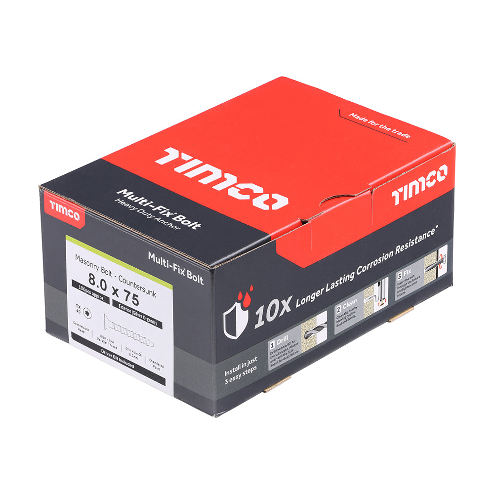 TIMCO Multi-Fix Bolt CSK Head