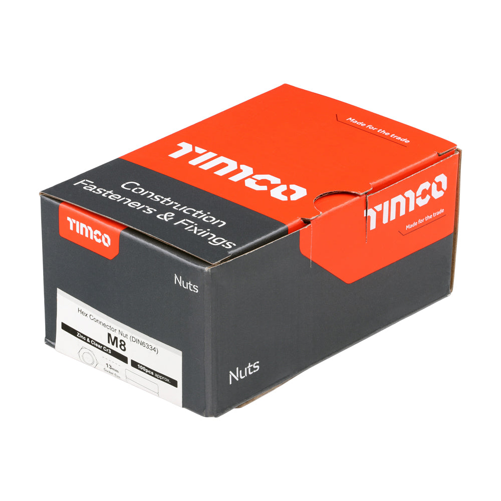 TIMCO Connector Nut DIN 6334 - BZP