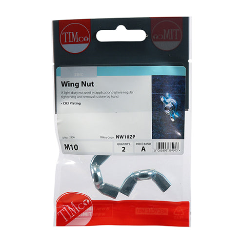 TIMCO Wing Nut - BZP