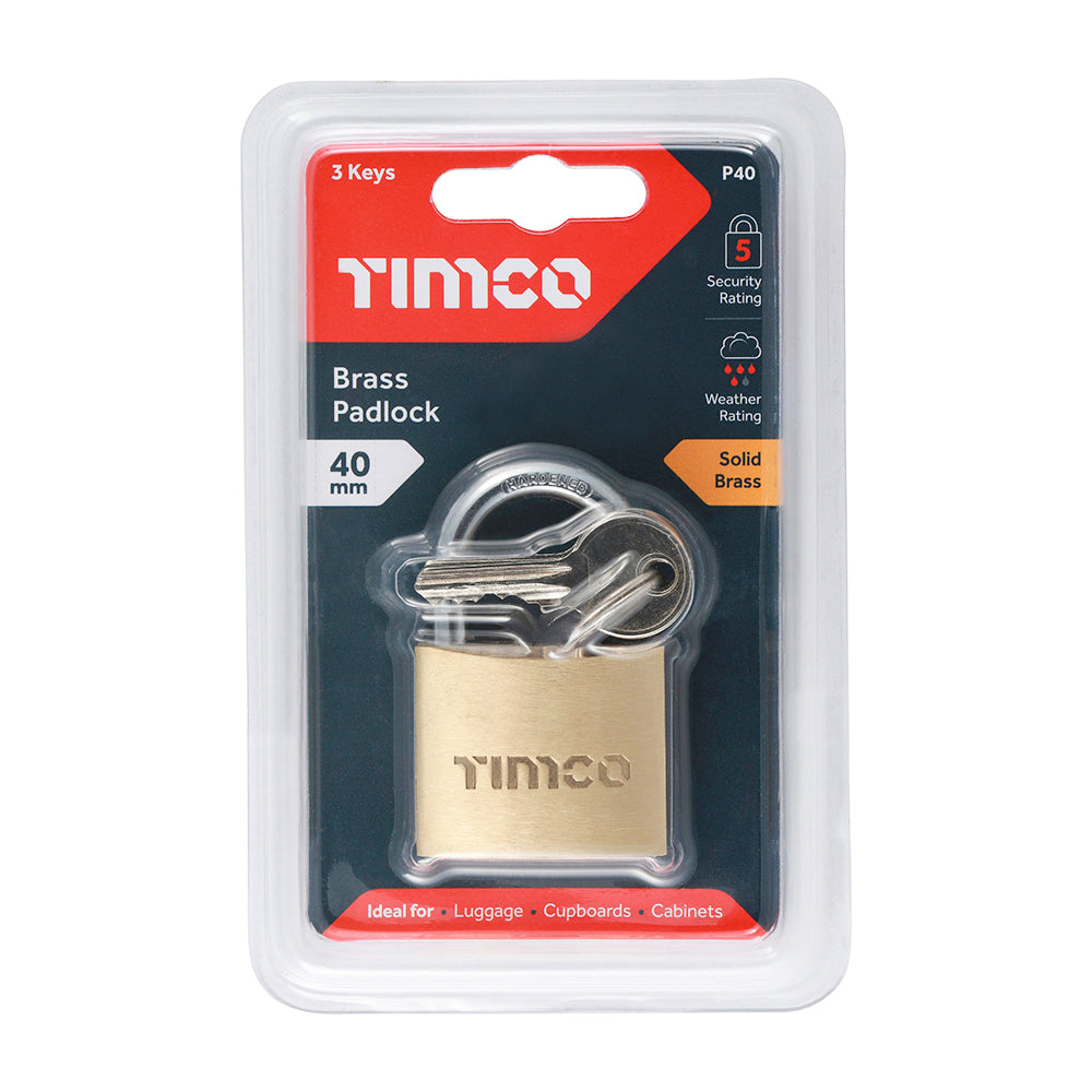 TIMCO Brass Padlock