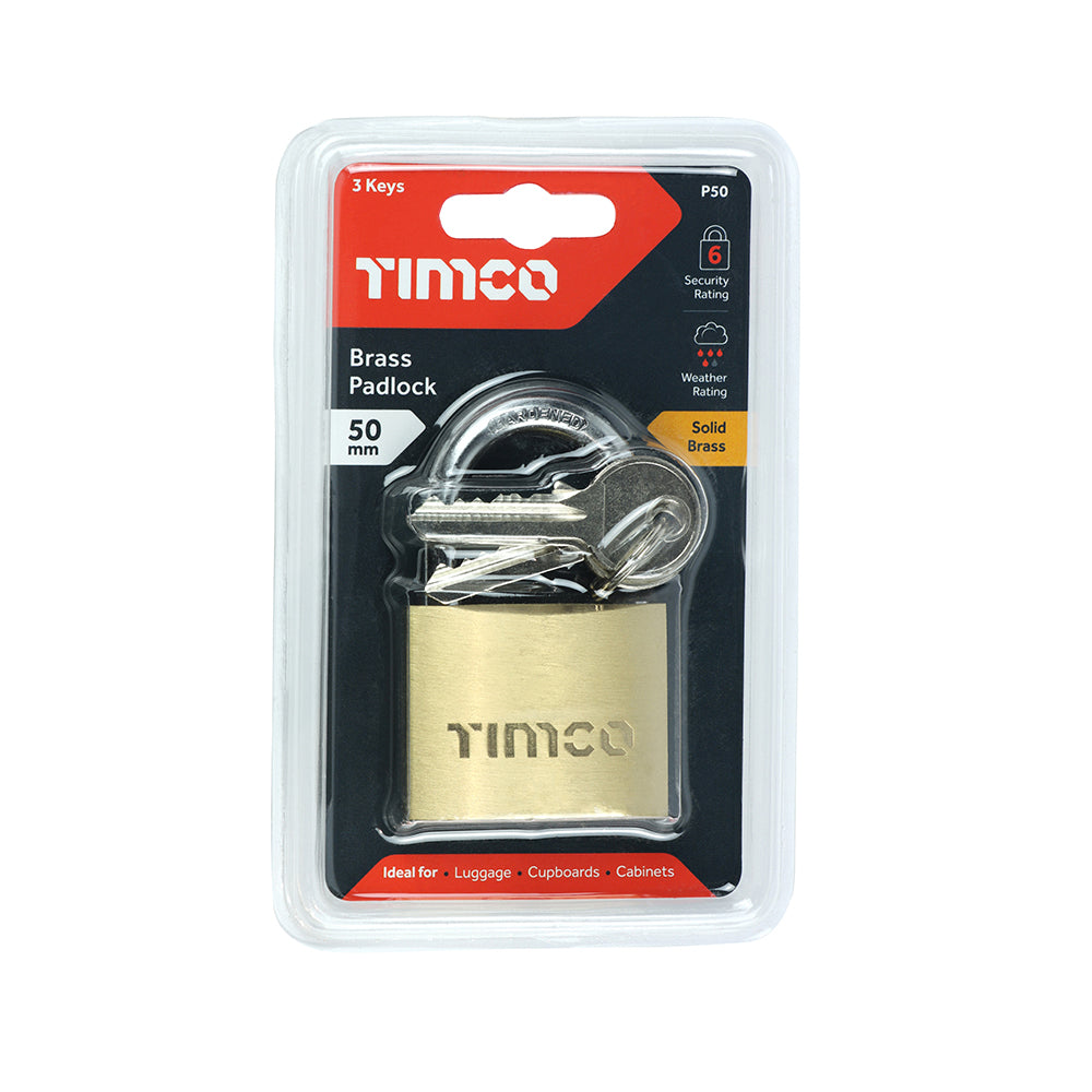 TIMCO Brass Padlock