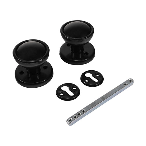 TIMCO Plastic Rim/Mortice Knob Set