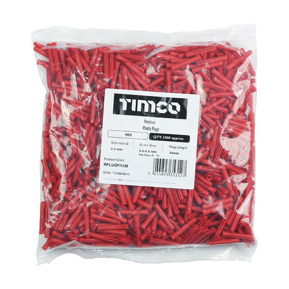 TIMCO Premium Plastic Plugs