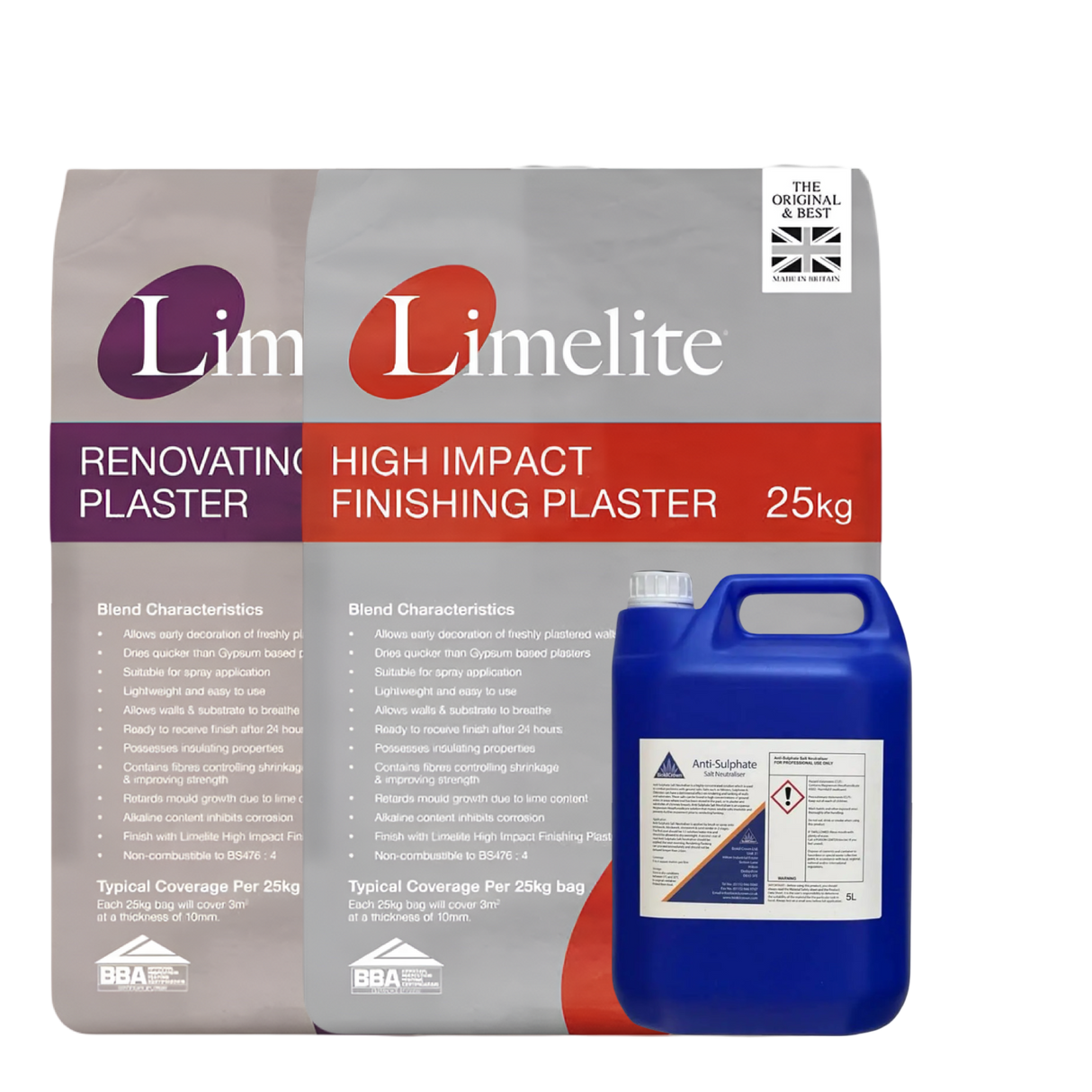 BIOKIL. Replastering Kit - 30m² Coverage