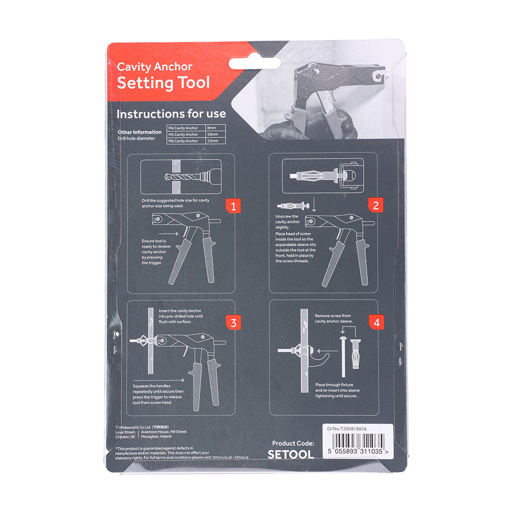 TIMCO Cavity Anchor Setting Tool
