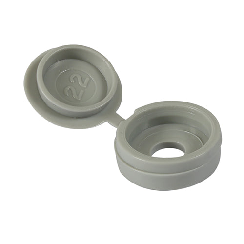 TIMCO Small Hinged Screw Cap - L Grey