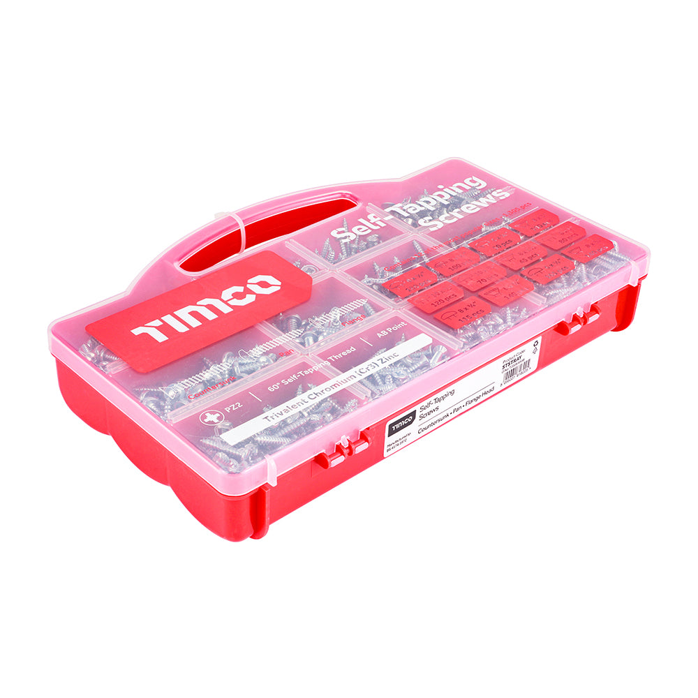TIMCO S/Tapping Screw MixedTray Zinc