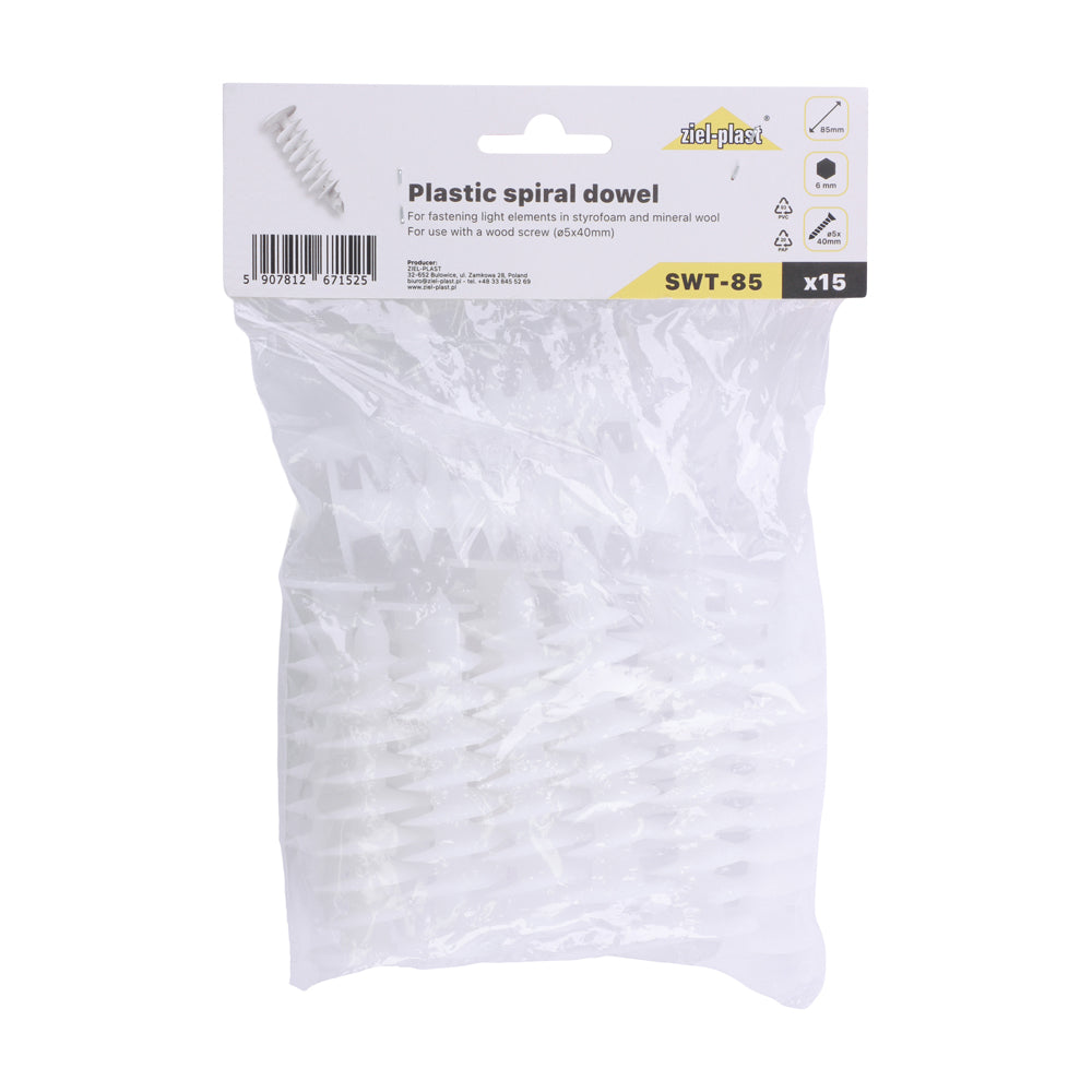 TIMCO Plastic Spiral Dowels