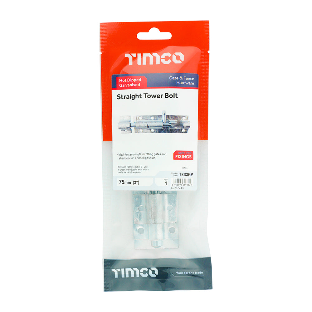 TIMCO Straight Tower Bolt