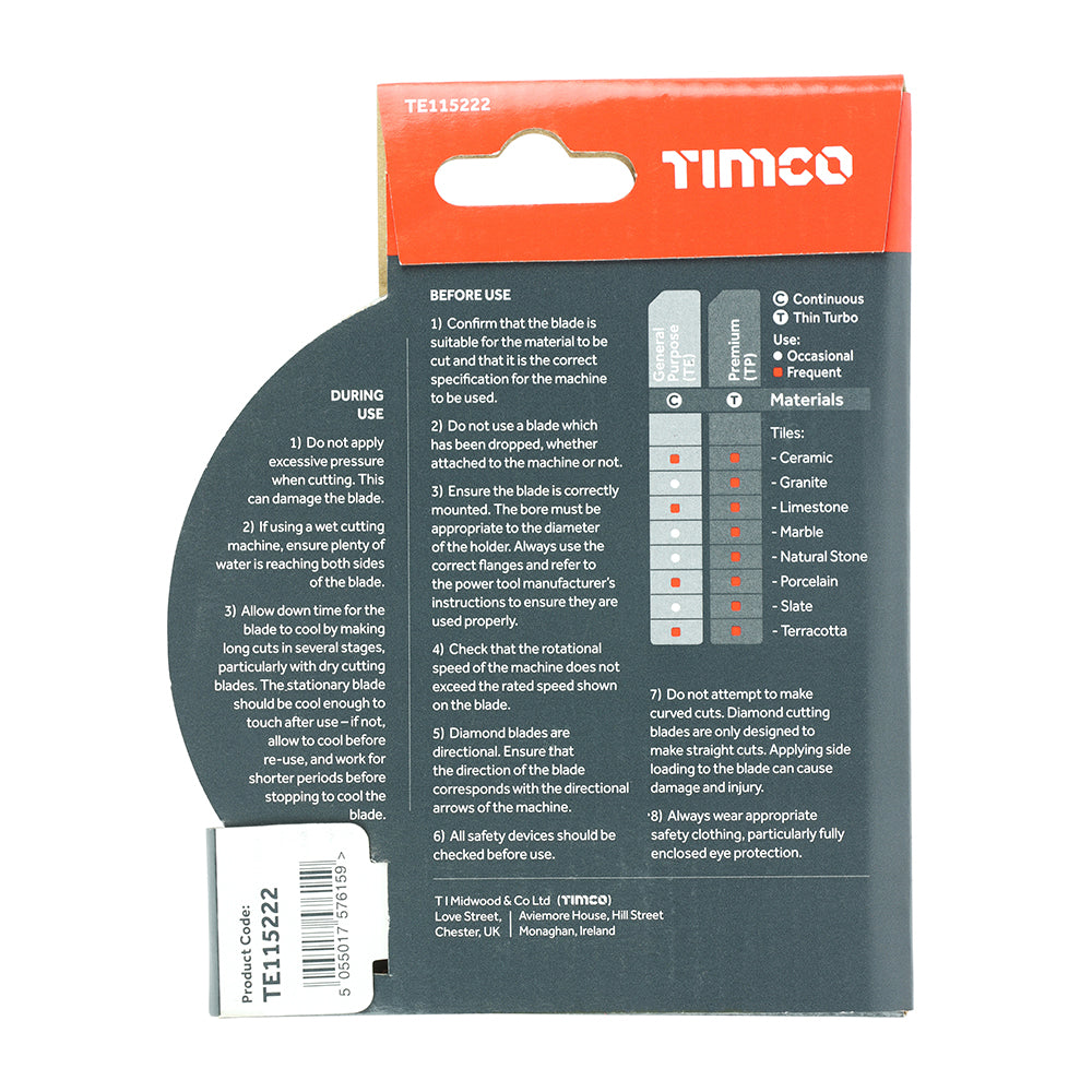 TIMCO GP Tile & Ceramic Blade