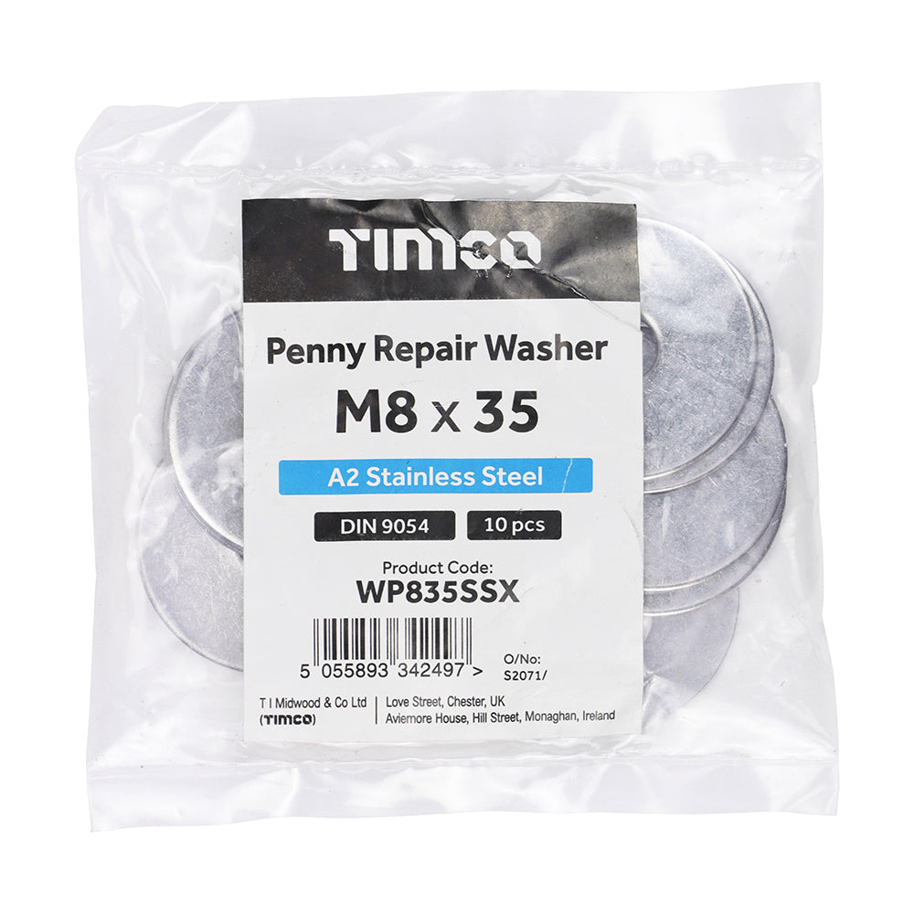 TIMCO Penny / Repair Washer A2 SS