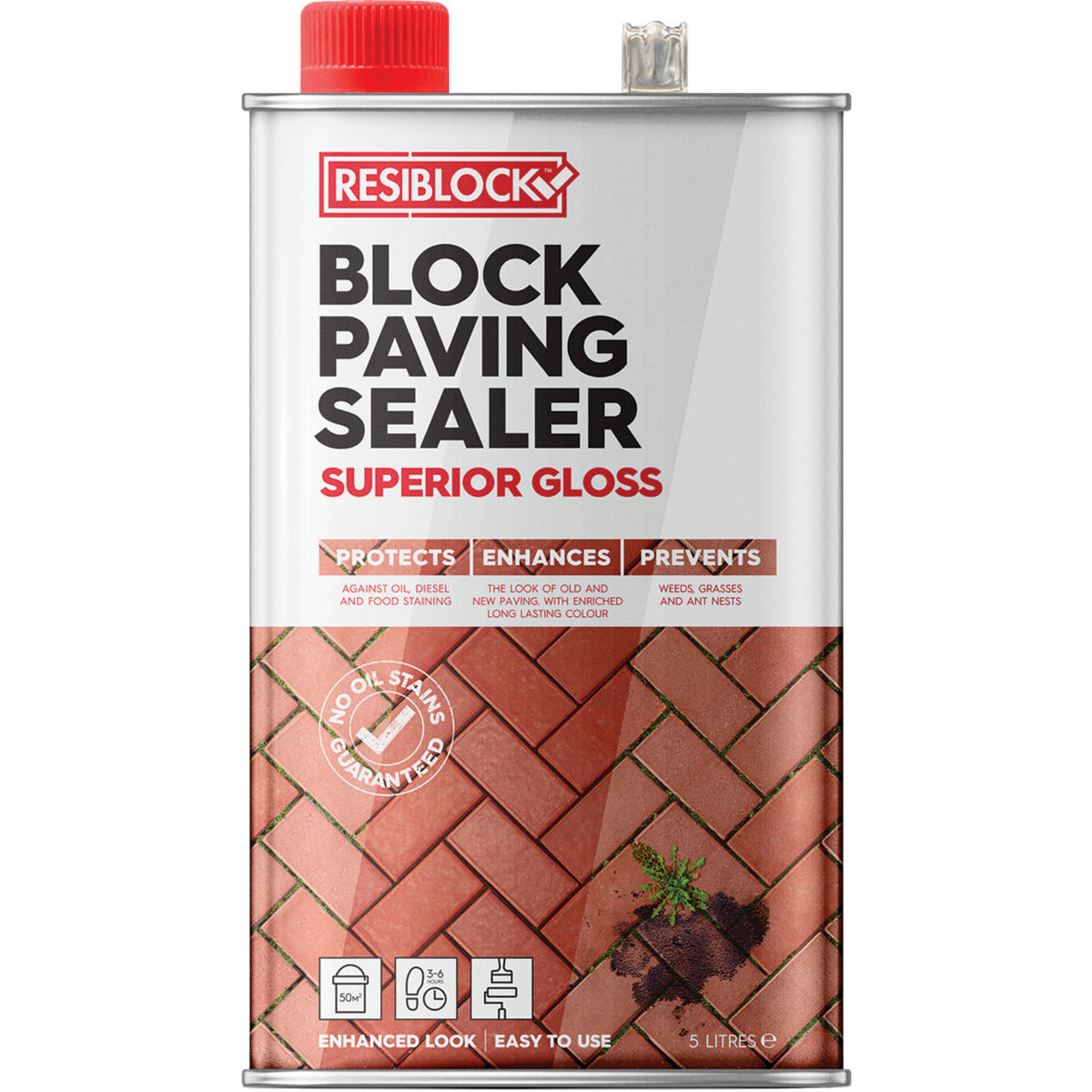 Resiblock Superior Block Paving Sealer – Gloss / 25L; Natural Matt / 25L