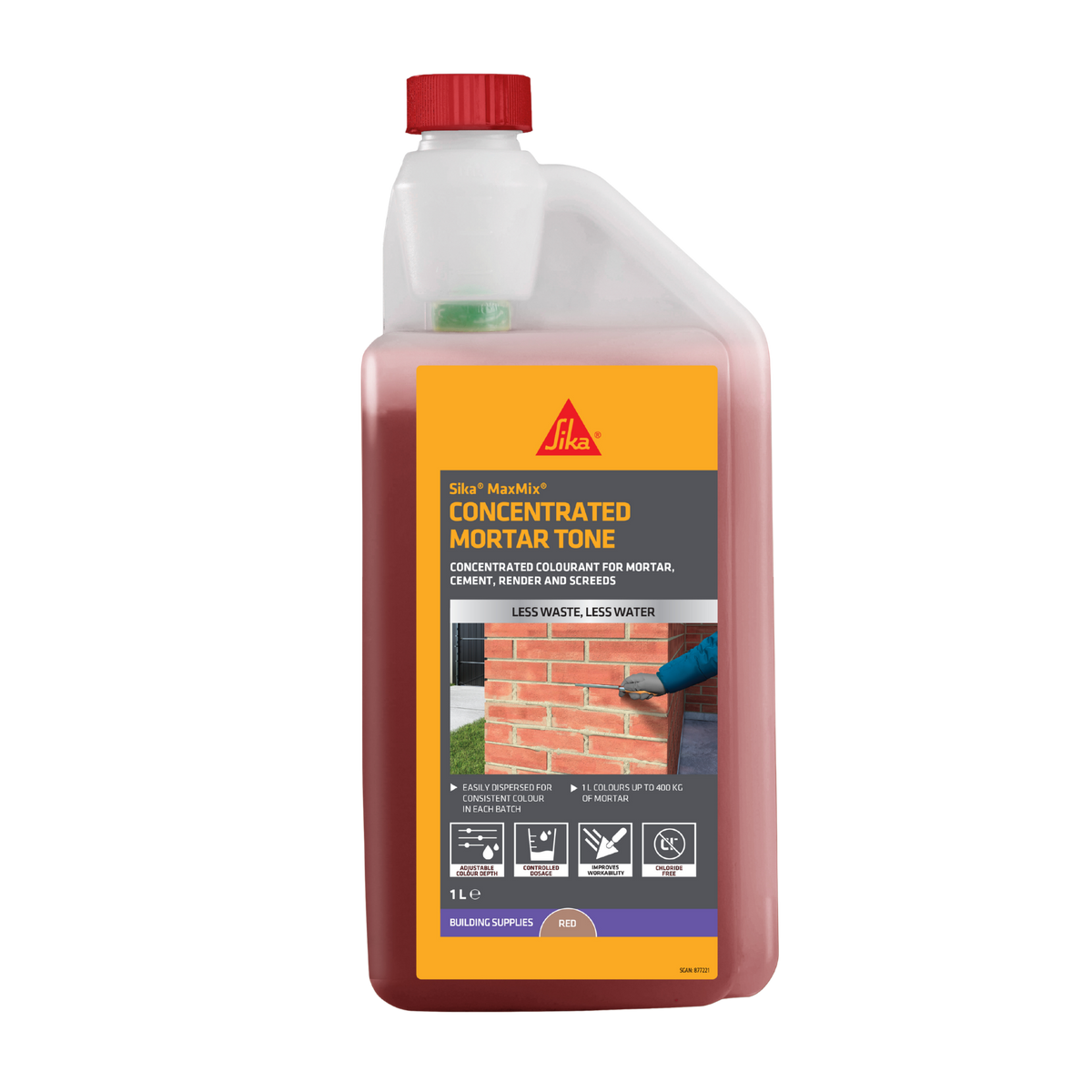 Sika MaxMix Concentrated Mortar Tone – Red / 1L