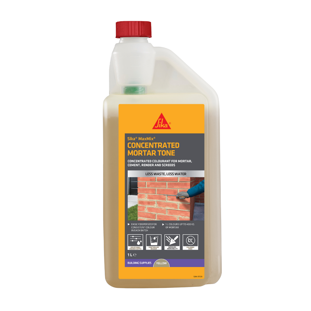 Sika MaxMix Concentrated Mortar Tone – Yellow / 1L
